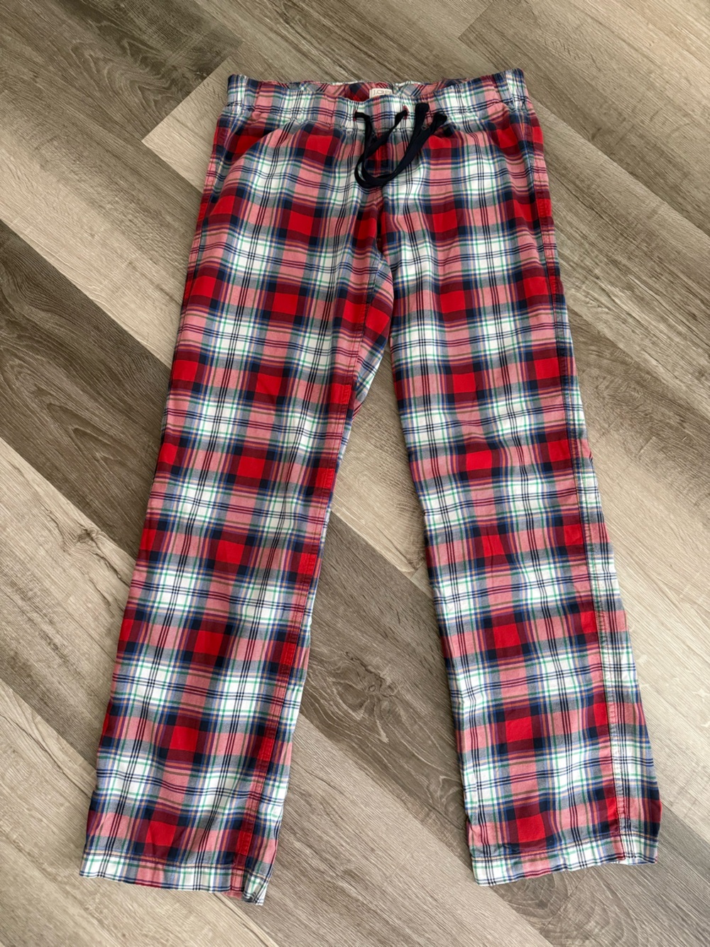 J. Crew Red Plaid women pajama drawstring pants